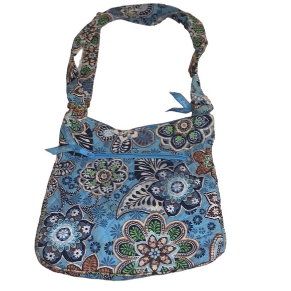 Y2K Era Vera Bradley Classic Bali Blue Handbag - Picture 2 of 9